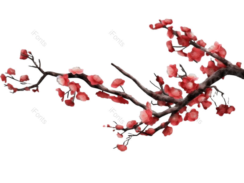 清新图片,文艺元素,浪漫PNG,梅花免抠素材